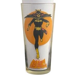 Batgirl DC Comic Pepsi Super Series Vintage 1976 Moon Collector Glass Batman 70s